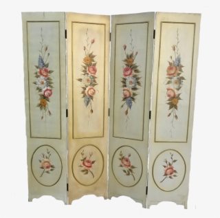 White Floral Backdrop - Cupboard