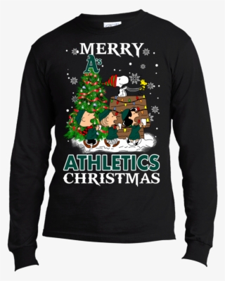 Merry Oakland Athletics Christmas Snoopy Ugly Sweater