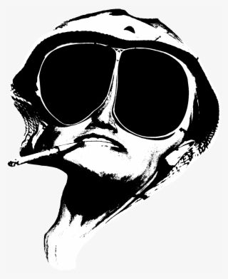 And Duke Stencil Street Raoul Fear, Photography Clipart - Fear And Loathing In Las Vegas Png
