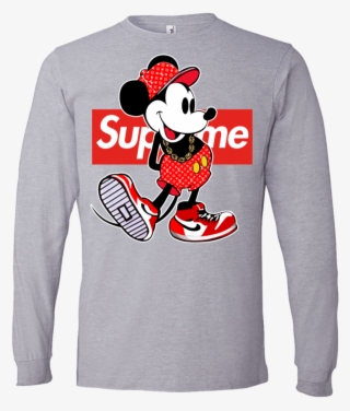Fortnite X Supreme X Lv X Gucci X Bape Hypebeast Hoodie - Supreme Mickey Mouse T Shirt