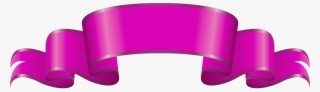 Banner Pink Decorative Png Clip Art Image - Transparent Pink Banner Png