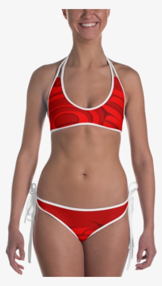 Red On Red Bikini - Swimsuit