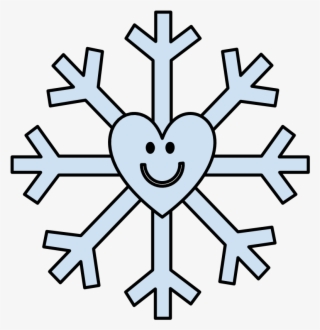 Snowflake, Smiley Face, Heart, Light Blue - Snow Cloud Icon Png