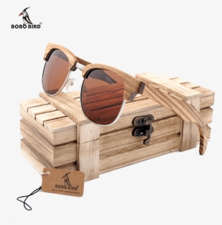 Bobo Bird Vintage Club Semi-rimless Wood Sunglasses - Lunettes Bois