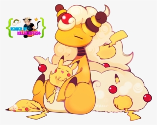 Render Mega Ampharos And Pikachu By Killerjeff234-d6nauo6 - Mega Ampharos Cute
