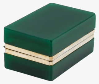 Green Murano Glass Hinged Box - Box