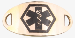 Gold Mingle Black Plate - Emblem