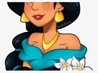 Princess Jasmine Clipart Silhouette - Cartoon