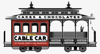 Cable Car Cakes And Chocolates - San Francisco Cable Car Clip Art