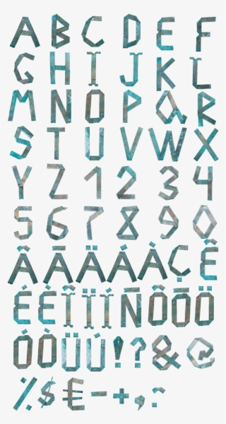 Old School Alphabet Letters