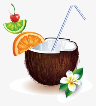 Coconut Water Euclidean Vector Clip Art - Coconut Juice Png Clip Art