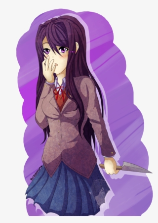 Ddlc Doki Doki Literature Club Yuri Ddlc Yuri Mirrorteru - Cartoon, HD Png  Download, free png download