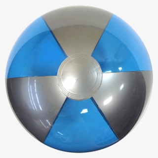 16-inch Translucent Blue & Silver Beach Balls - Circle