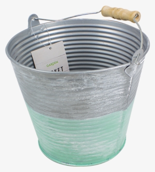 Medium Two Tone Bucket Planter - Laundry Basket