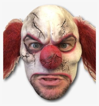 Scary Cracked Clown Mask - Horror