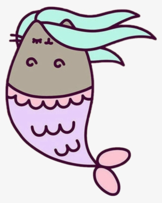 Pusheen Pusheencat Cat Kitty Animal Adorable Mermaid - Pusheen Mermaid