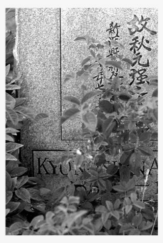 Japanese Headstone - Monochrome