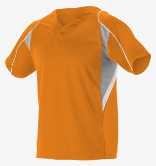 Alleson 529 Adult 2 Button Henley Baseball Jersey - Active Shirt