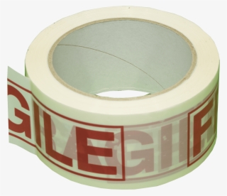 1 Roll 2″ Fragile Printed Vinyl Tape - Circle