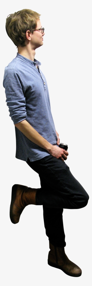 #137 - Skalgubbar - Man Leaning Against Wall Png
