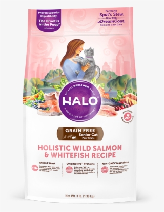 Halo Holistic Grain Free Wild Salmon And Whitefish - Halo Indoor Cat Food