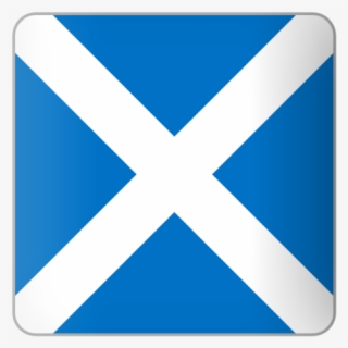 Illustration Of Flag Of Scotland - Triangle