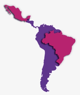 Latin America Map Clipart , Png Download - Latin America Transparent
