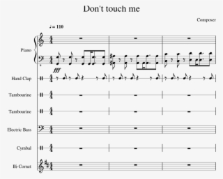 Don't Touch Me- Ailee Sheet Music For Piano, Percussion, - Document