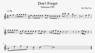 Don't Forget - Go Big Green Flute Sheet Music