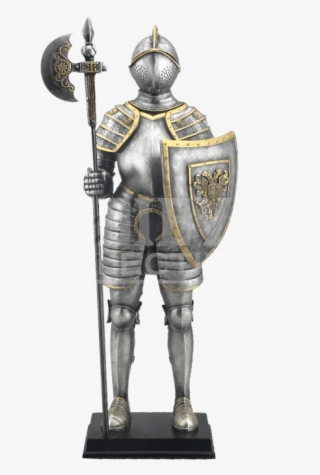 Armor With Pollaxe Statue - Knight