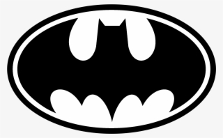 Batman 01 Logo Black And White - Batman Logo