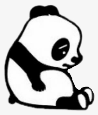 Panda Con Corazon Roto Clipart , Png Download - Sad Panda Cartoon