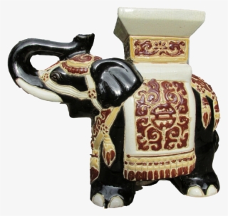 Decorated Ceramic Elephant - Porcelana De La India
