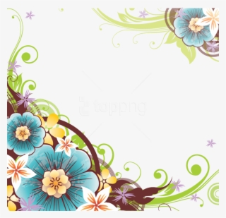 Free Png Flowers Borders Png - Flower Border Design Png
