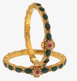 Antique Jewellery Collections - Emerald Gold Indian Bangles