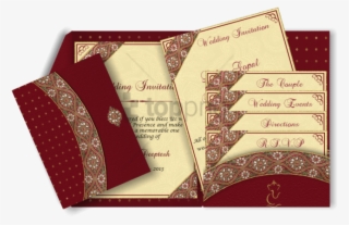 Free Png Wedding Invitation Border Designs Red Png - Shadi Card Hd Png