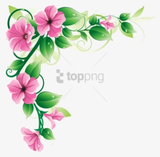 Free Png Transparent Flowers Border Png Image With - Flower Border Images Png