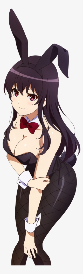 Download Png - Anime Girl With Black Hair And Bunny Ears