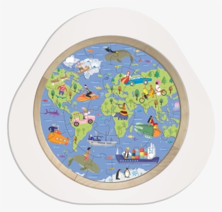 Around The World Puzzle - Circle