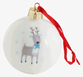 Personalised Tree Bauble, Reindeer Personalised - Christmas