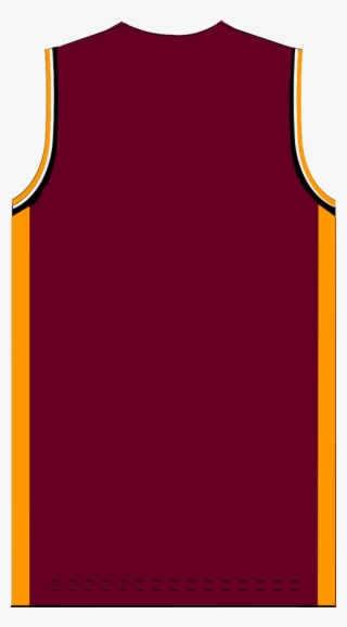 Maroon Basketball Jersey Blank