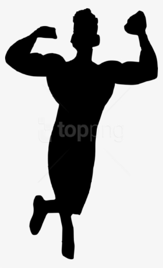 Free Png Muscle Man Bodybuilder Silhouette Png - Silhouette