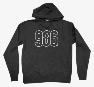 "906 " Heather Charcoal Midweight Hoodie - Mun Jackets