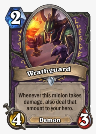 Wrathguard Is A 2 Mana Cost Common Warlock Minion Demon - Immortal Prelate Hearthstone