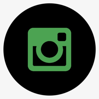 Black And Green Instagram Logo - Instagram Icon White Round Transparent ...