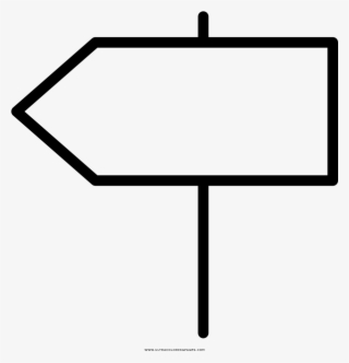 Signpost Coloring Page - Sign