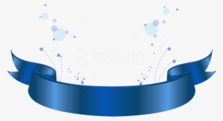 Free Png Download Blue Banner Decorative Element Clipart - Logo Banner Png