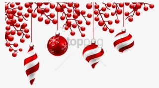 Free Png Download Red Christmas Decorations Png Images - Red Christmas Ornaments Png