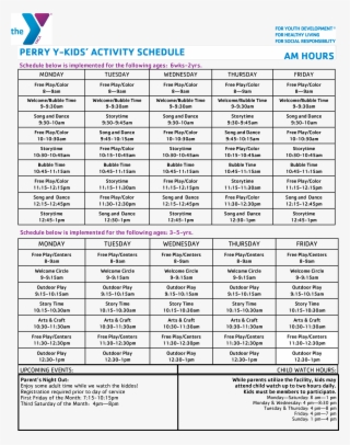 Free Kids Activity Schedule Templates At Allbusinesstemplatescom - Document