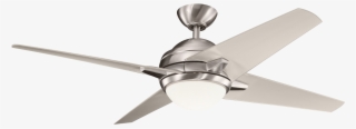 Silver Kichler Fans With Lights For Modern Bedroom - Ceiling Fan